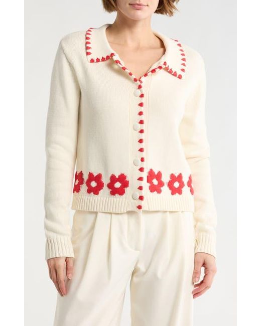 Tahari Collared Buttoned Cardigan