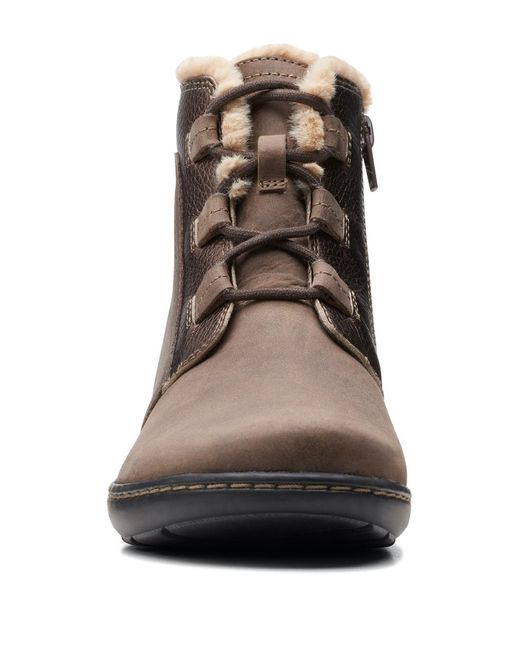 clarks shearling boots