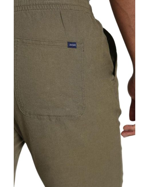 Jachs New York Green Pull-on Linen Blend Pants for men