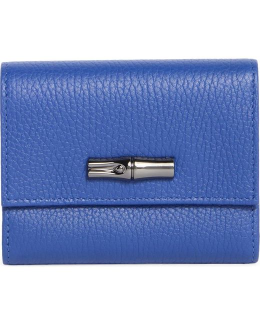 Longchamp Blue Essential Compact Wallet for men