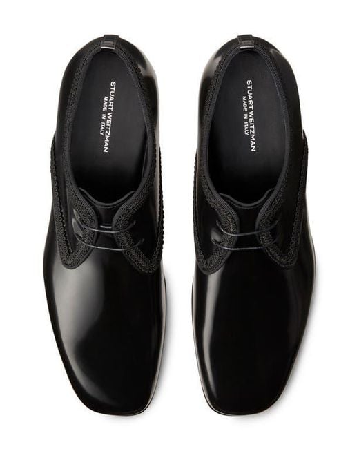 Stuart Weitzman Black Alastair Derby for men