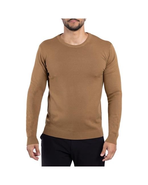 Xray Jeans Green Knit Crewneck Sweater for men