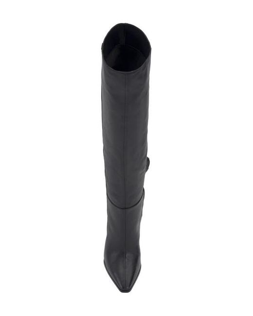 Vince Camuto Black Tiasie Over The Knee Wedge Boot