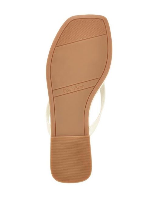 Calvin Klein White Stelea Flip Flop