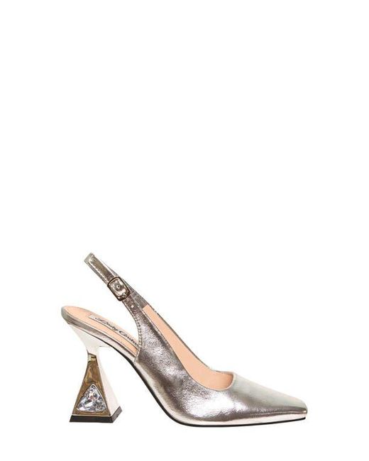 Lady Couture White Mistic Slingback Pump
