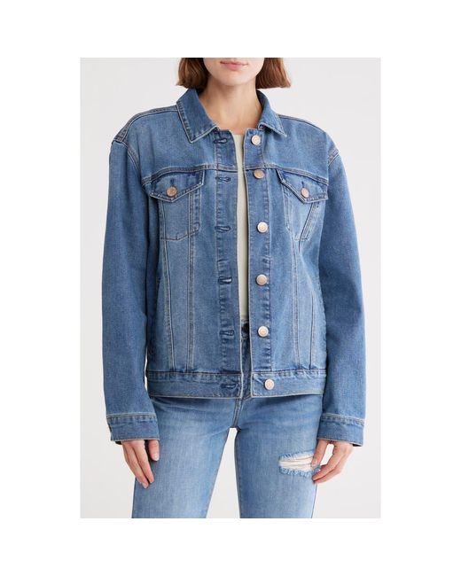 Seven7 Blue Denim Trucker Jacket