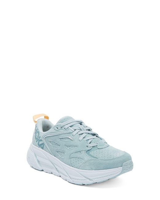 Hoka One One Blue Gender Inclusive Clifton L Suede Sneaker