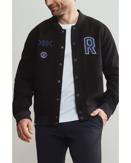Rhone Black The Crew Jacket for men