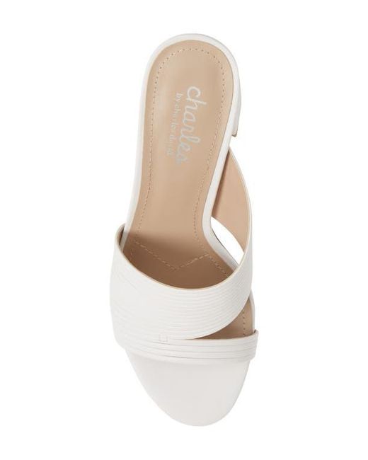 Charles David White Rhythmic Sandal