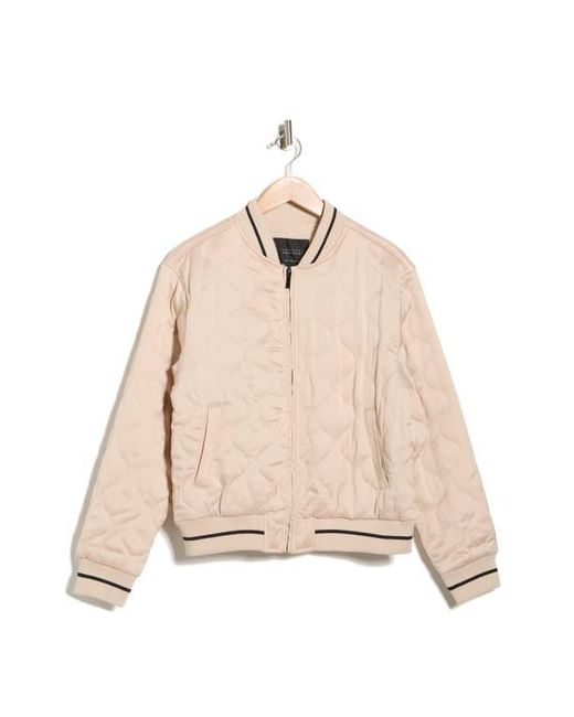 Sanctuary Natural Je T Aime Onion Quilted Bomber Jacket