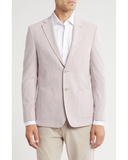 Calvin Klein Pink Solid Stretch Sports Coat for men
