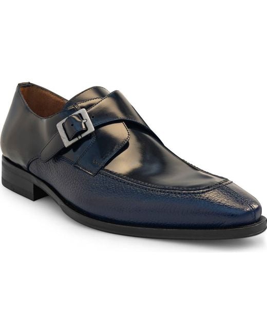 Mezlan Blue Monk Shoe for men