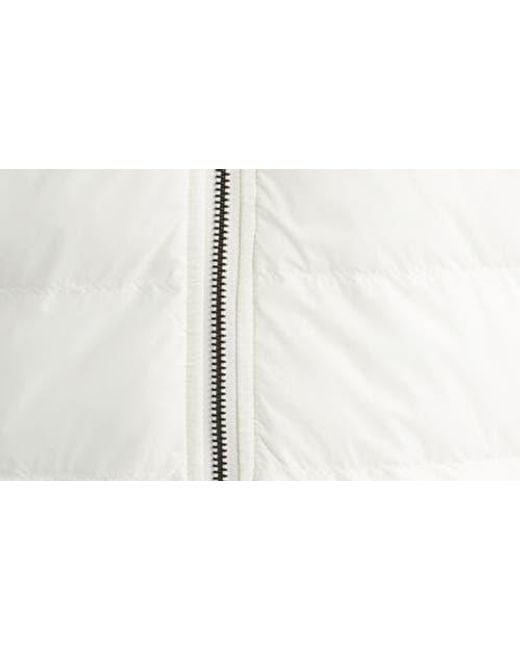 Bugatchi White Soft Touch Quilted Zip-Up Bomber Jacket for men