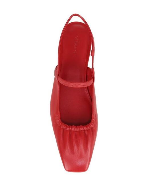 Vince Red Venice Slingback Flat