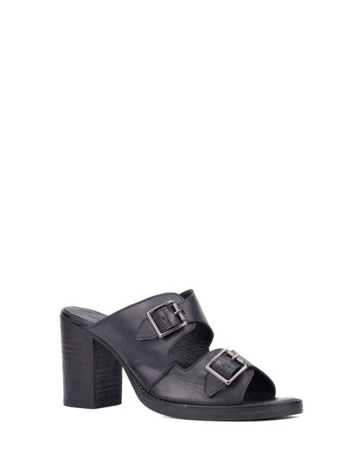 Vintage Foundry Black Lidia Buckle Sandal