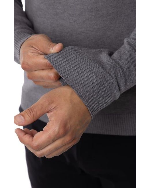 Xray Jeans Gray Mock Neck Knit Sweater for men