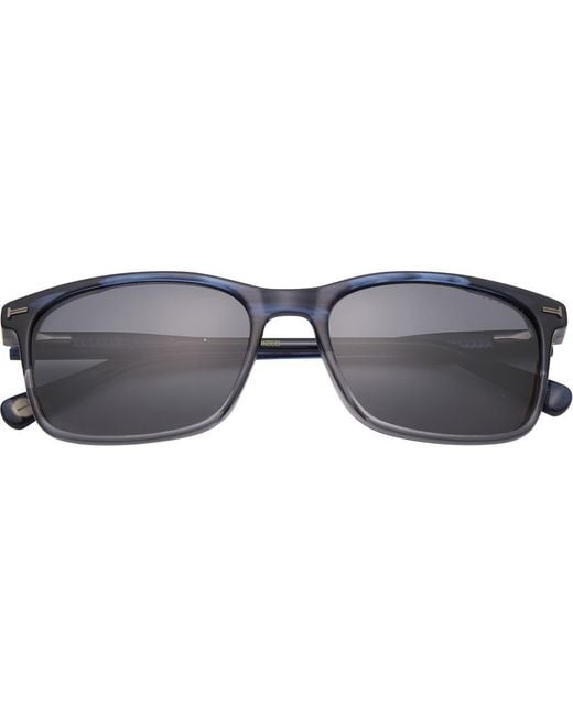 Ted Baker Gray 56Mm Polarized Rectangular Sunglasses for men