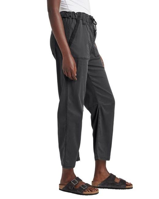 Splendid Black Gianna Crop Drawstring Pants