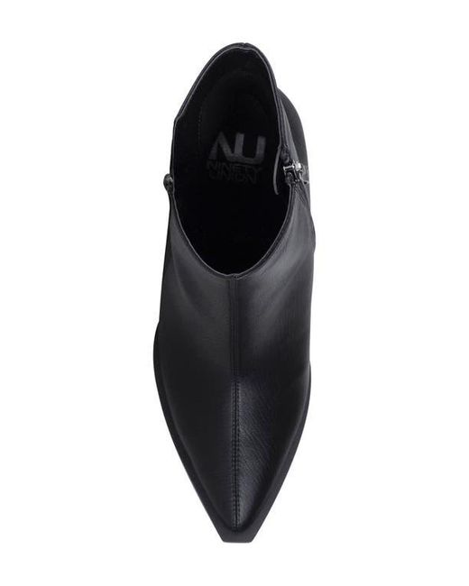 Ninety Union Black Galaxy Pointed Toe Wedge Boot