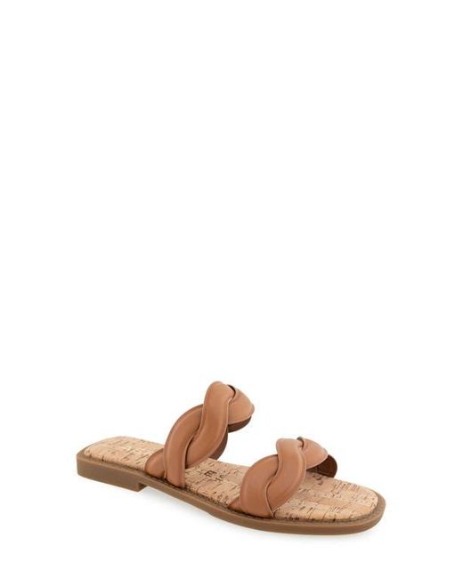 Aerosoles Brown Colette Slide Sandal