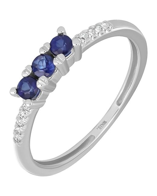 Bony Levy Blue El Mar 18K Gemstone & Diamond Stackable Ring