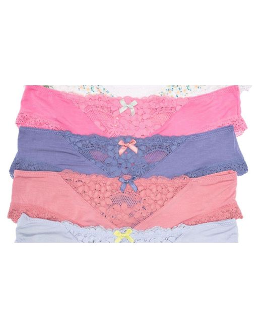 Honeydew Intimates Pink Willow Assorted 5-pack Hipster Panties