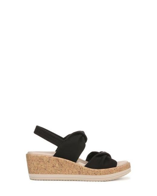 LifeStride Black Riley Slingback Wedge