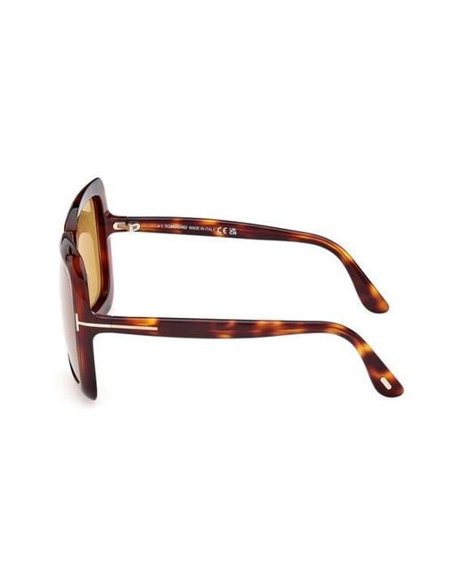 Tom Ford Natural Lorelai 59Mm Square Sunglasses