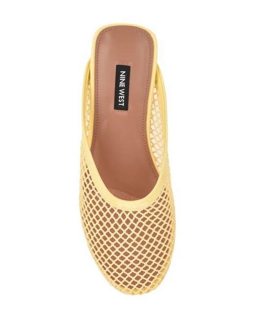 Nine West Yellow Daniela Mesh Mule