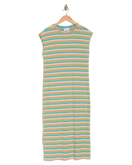 FRNCH Green Antonella Stripe T-shirt Dress