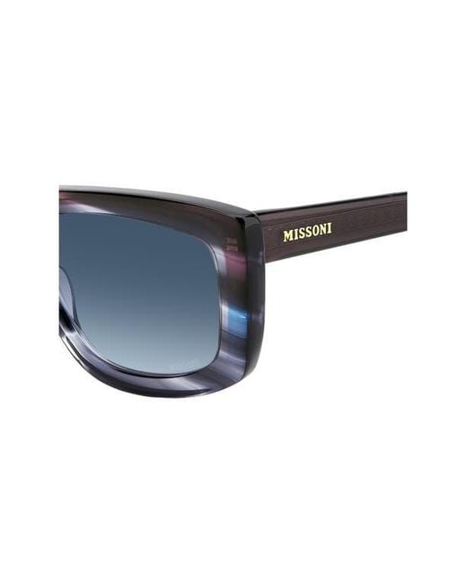 Missoni Blue 60Mm Gradient Rectangular Sunglasses