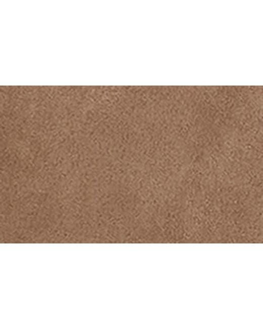 Calvin Klein Natural Faux Suede Midi A-Line Dress
