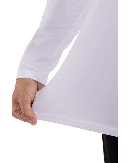 Xray Jeans White Crewneck Long Sleeve T-Shirt for men