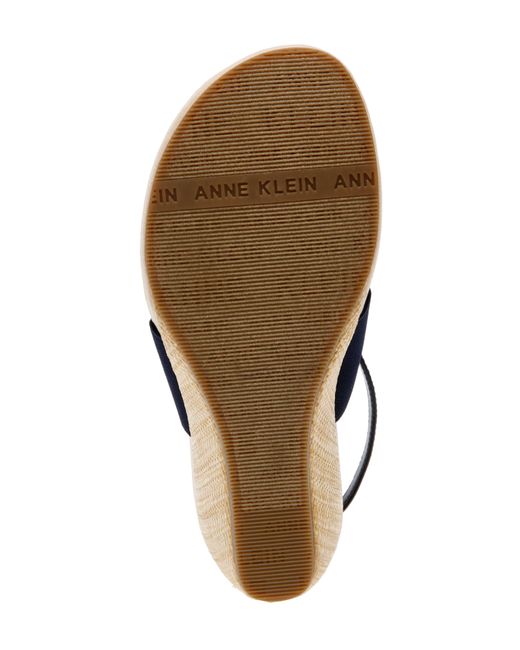 Anne Klein Blue Akikari Wedge Sandal