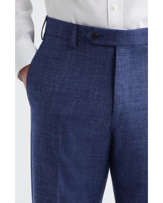 Zanella Blue Devon Wool Pants for men