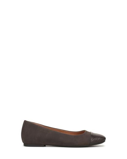 Vionic Brown Hollen Cap Toe Flat