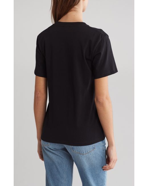 The Kooples Black Logo Cotton Jersey T-shirt