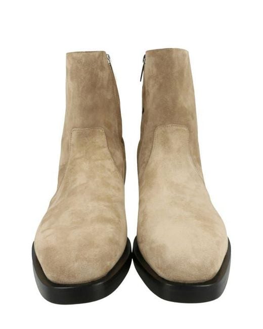 Ferragamo Natural Gerald Side Zip Boot