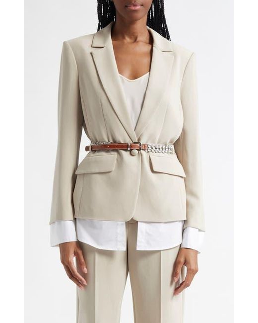 Cinq À Sept Women's White Vittoria Layered Belted Jacket