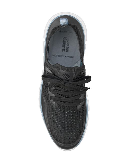Johnston & Murphy Black Amherst Lug Sole Sneaker for men