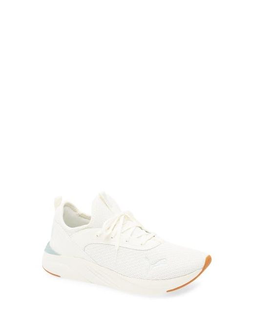 PUMA White Softride Ruby Luxe Sneaker