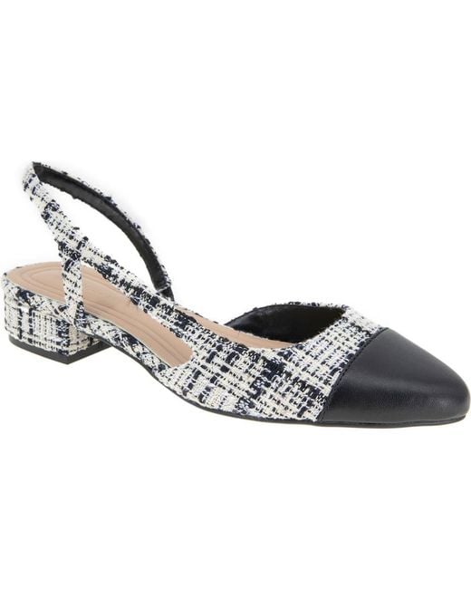 BCBGeneration Metallic Tillie Slingback Cap Toe Pump