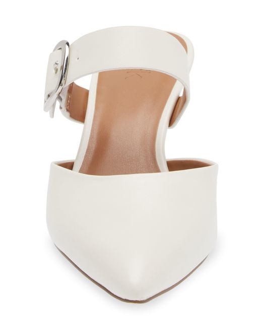 Nordstrom White Fawn Mule