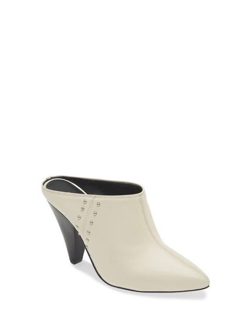 Avec Les Filles White Mia Studded Mule
