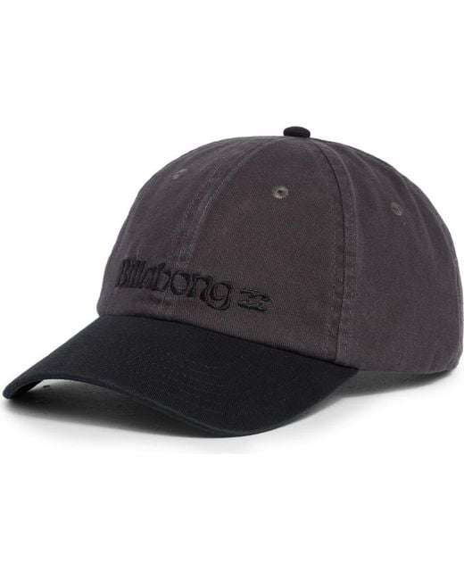 Billabong Black Funghi Snapback Baseball Cap for men