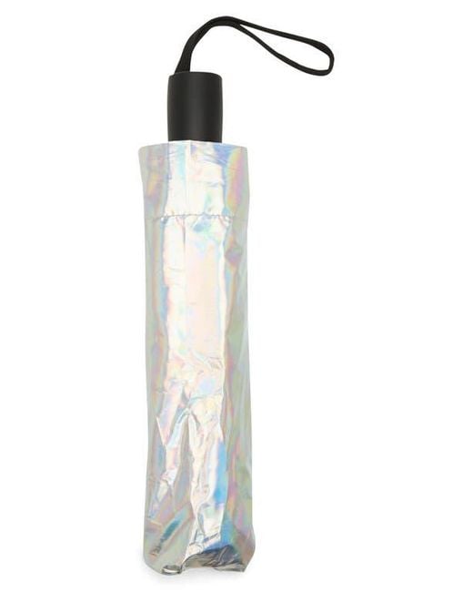 Shedrain White Auto Open & Close Compact Umbrella