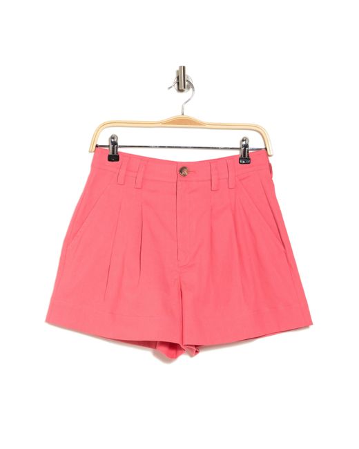 A.L.C. Pink Mateo Linen & Cotton Shorts