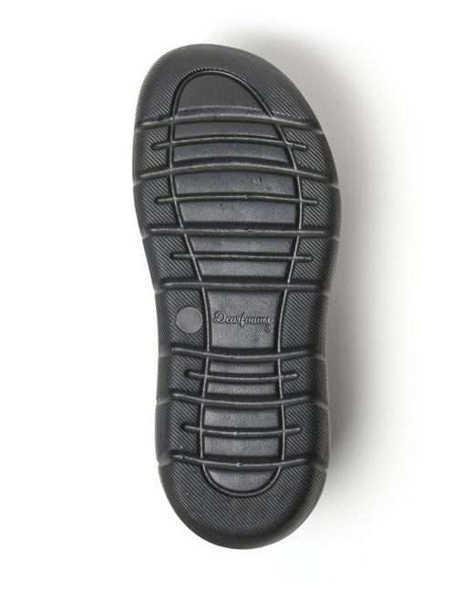 Dearfoams Black Powell Slide Sandal for men