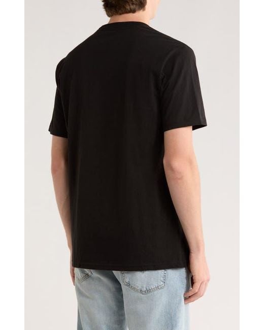 Volcom Black Crisp Stone Fill Graphic T-Shirt for men