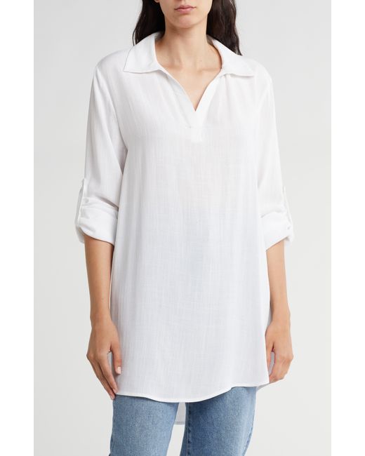 Nordstrom White Everyday Flowy Cover-up Tunic